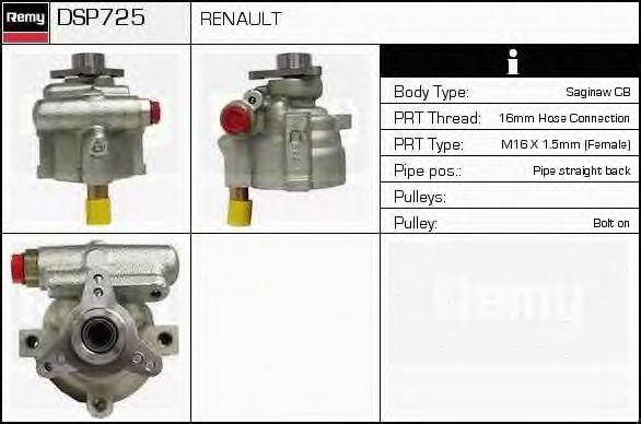 Гидравлический насос, рулевое управление DSP725 DELCO REMY
