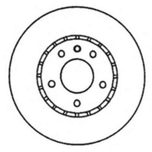 Тормозной диск 561991B BENDIX JURID