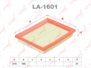 Фильтр воздушный LA-1601 LYNXAUTO