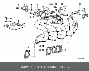 Пусковой топливный клапан 13 64 1 353 685 BMW