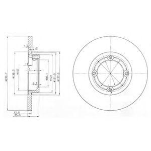 Тормозной диск BG3551 DELPHI
