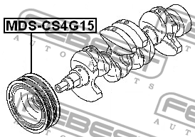 Шкив коленвала MDS-CS4G15 FEBEST