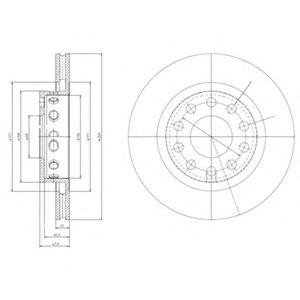 Тормозной диск BG4058 DELPHI