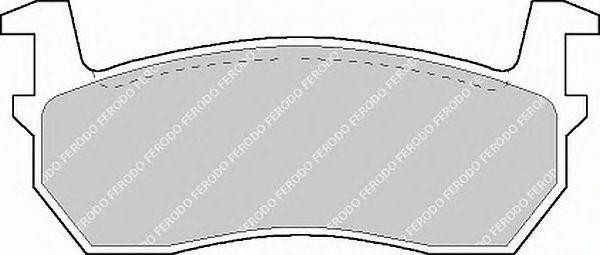 Комплект тормозных колодок, диско FSL316 FERODO