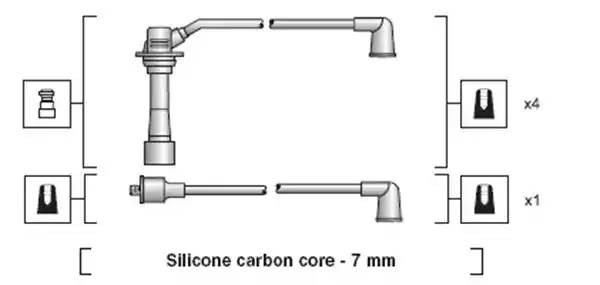 Ккомплект проводов зажигания 941318111178 MAGNETI MARELLI