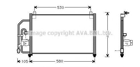 Радиатор кондиционера DW5012 AVA