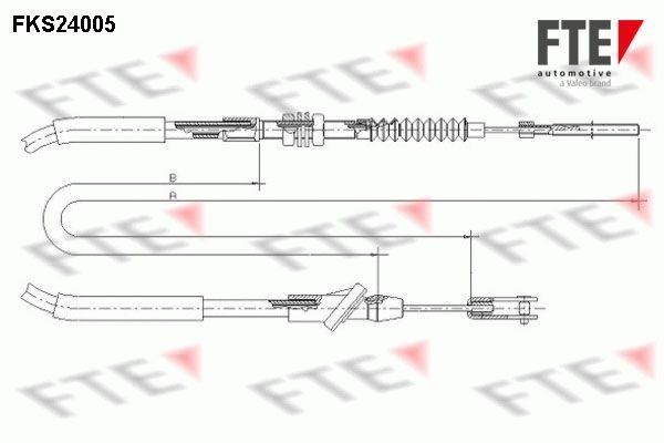 Трос, управление сцеплением FKS24005 FTE