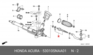 Тяга рулевая 53010-SNA-A01 HONDA