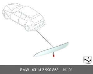 Светоотражатель - катафот 63 14 2 990 863 BMW