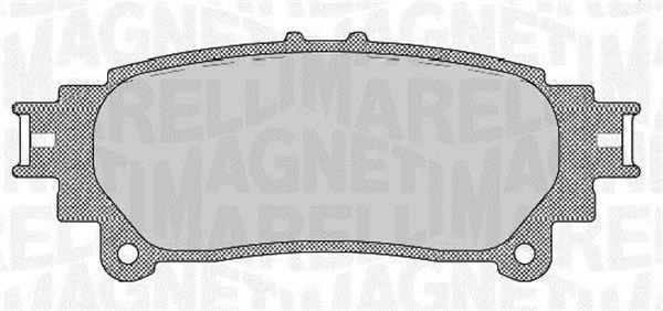 Комплект тормозных колодок, диско 430216171266 MAGNETI MARELLI