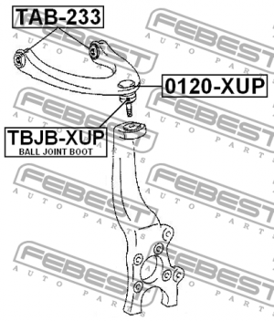 Опора шаровая подвески 0120-XUP FEBEST