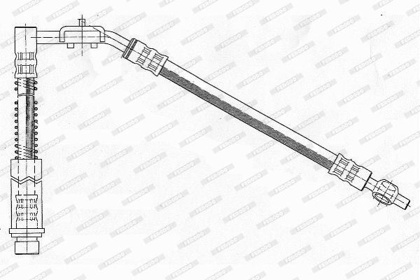 Тормозной шланг FHY2402 FERODO