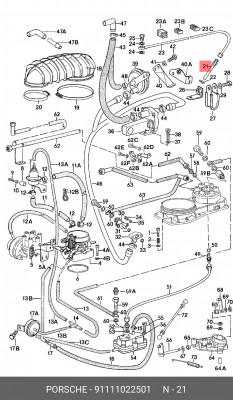 Клапанная форсунка 91111022501 PORSCHE