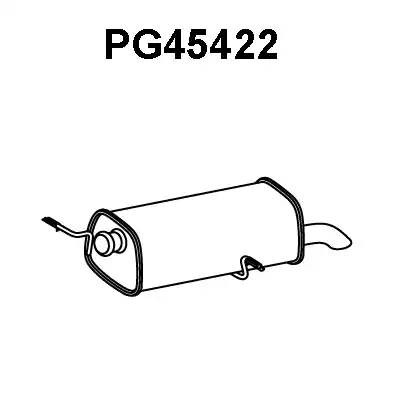 Глушитель выхлопных газов конечный PG45422 VENEPORTE