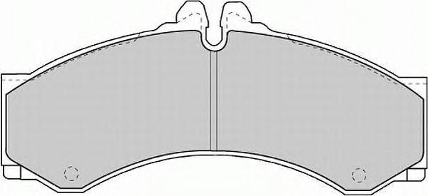Комплект тормозных колодок, диско FSL1043 FERODO