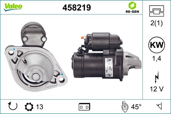 Стартер 458219 VALEO PHC