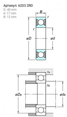 Деталь 6203 2RD KOYO