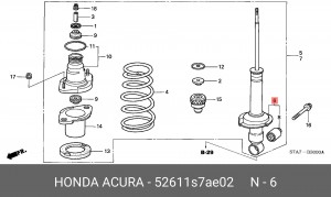 Деталь 52611S7AE02 HONDA