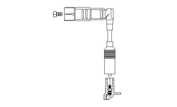 Провод зажигания 1A1758 BREMI