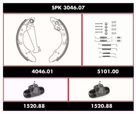 Комплект тормозных колодок SPK 3046.07 REMSA