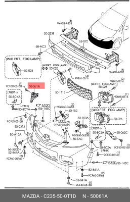 Деталь C235-50-0T1D MAZDA