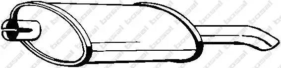 Глушитель выхлопных газов конечный 185-999 BOSAL