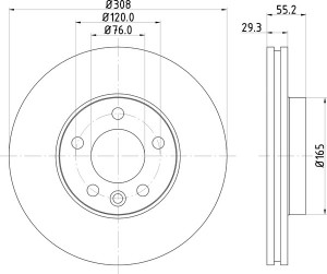 Тормозной диск MDC1704 MINTEX