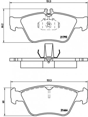Комплект тормозных колодок, диско P50023 BREMBO