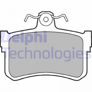 Комплект тормозных колодок, диско LP880 DELPHI