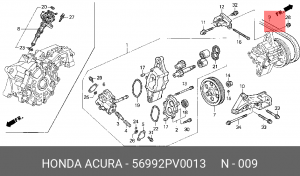 Ремень приводной 56992-PV0-013 HONDA