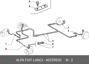 Датчик, частота вращения колеса 46539830 ALFA FIAT LANCIA
