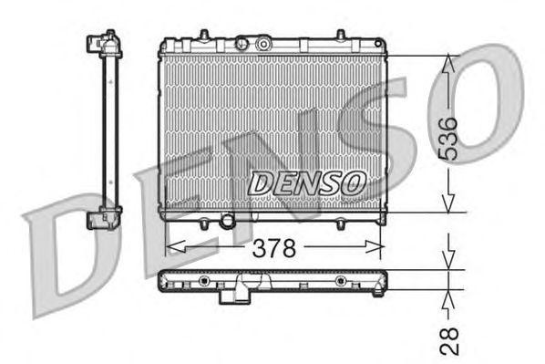 Радиатор, охлаждение двигател DRM21056 DENSO