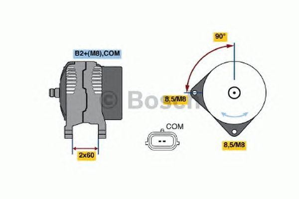 Генератор 0124525053 BOSCH