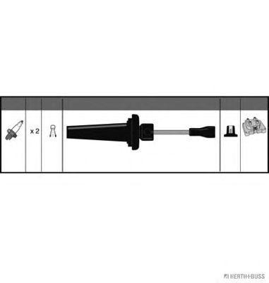 Ккомплект проводов зажигания J5380300 H B JAKOPARTS NIPPARTS