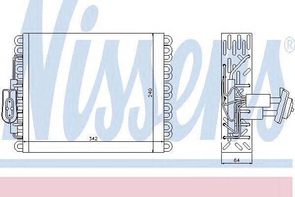 Испаритель, кондиционер 92159 NISSENS