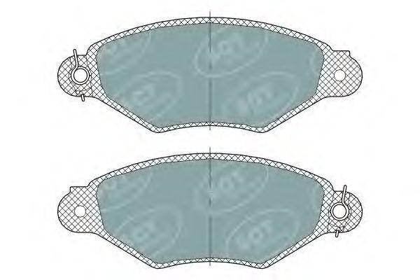 Комплект тормозных колодок, диско SP312 SCT