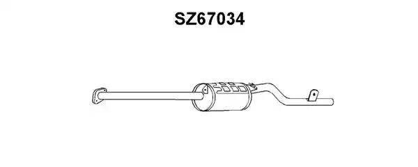 Глушитель выхлопных газов конечный SZ67034 VENEPORTE