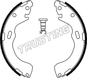 Комплект тормозных колодок 049.150 TRUSTING