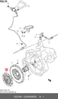 Диск сцепления 22400-84E00 SUZUKI
