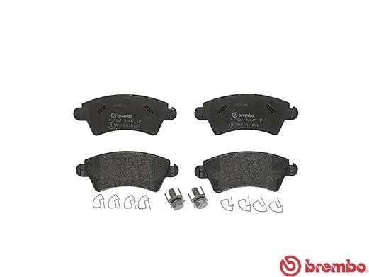 Комплект тормозных колодок, диско P61067 BREMBO