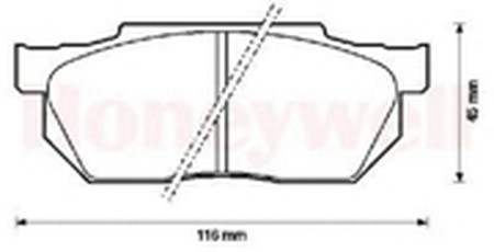 Комплект тормозных колодок, диско 572237B BENDIX JURID