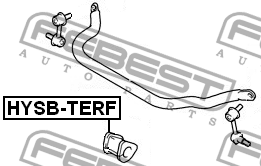 Втулка стабилизатора HYSB-TERF FEBEST