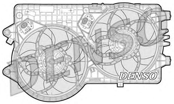 Вентилятор, охлаждение двигателя DER09092 DENSO