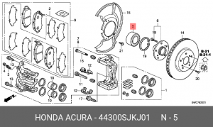 Подшипник ступицы колеса 44300SJKJ01 HONDA