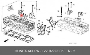 Направляющая втулка клапана 12204689305 HONDA