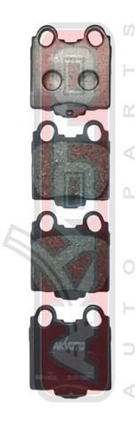 Колодки тормозные дисковые AKD-1421 AKYOTO