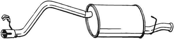 Глушитель выхлопных газов конечный 148-035 BOSAL