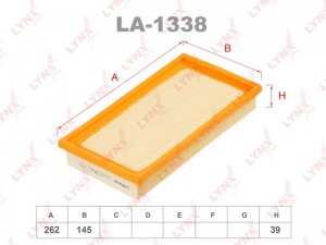 Фильтр воздушный LA-1338 LYNXAUTO