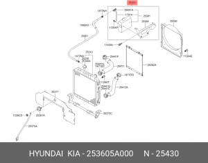 Деталь 253605A000 HYUNDAI KIA