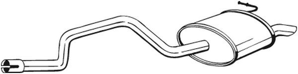 Глушитель выхлопных газов конечный 281-711 BOSAL